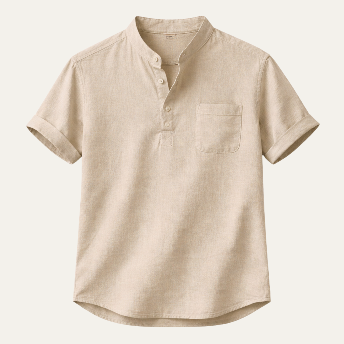 The Bracciano Men’s Breathable Lightweight Henley Linen Shirt