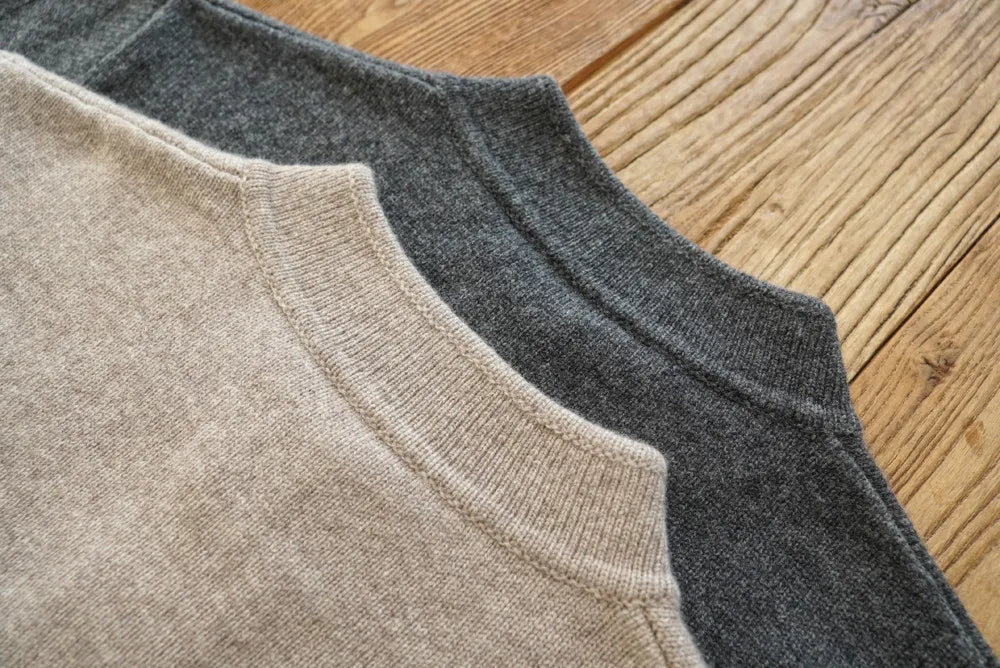 The Masham Men's Henley Knit Jumper with Button Neck