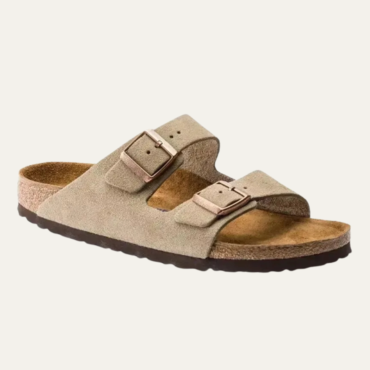 Men's Trendy Leather Slippers with Adjustable Buckles