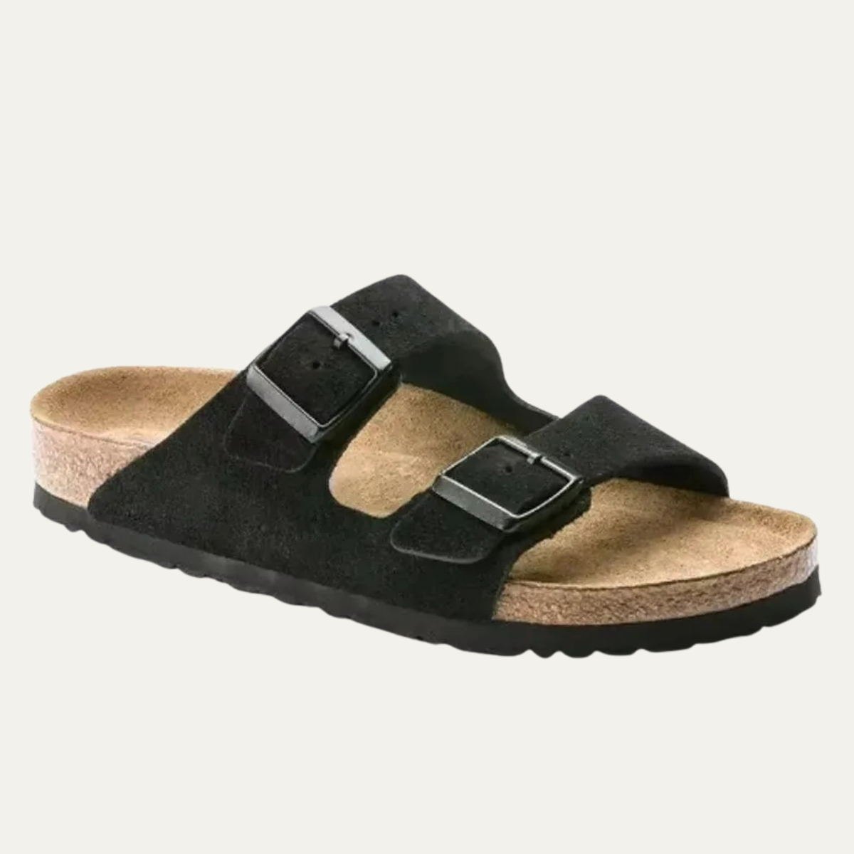 Men's Trendy Leather Slippers with Adjustable Buckles