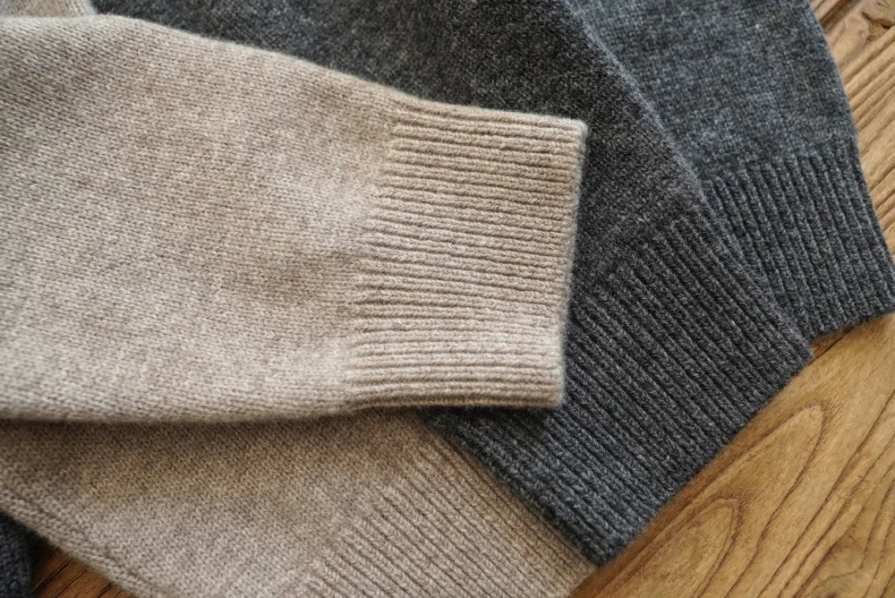 The Masham Men's Henley Knit Jumper with Button Neck
