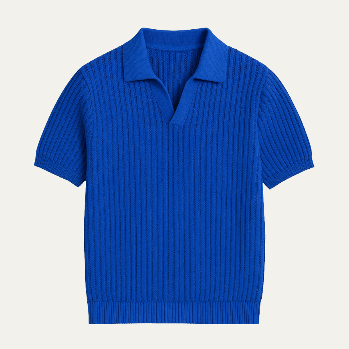 The Darlinghurst Men’s Short Sleeve Knitted Polo Shirt Solid Colour Casual Top