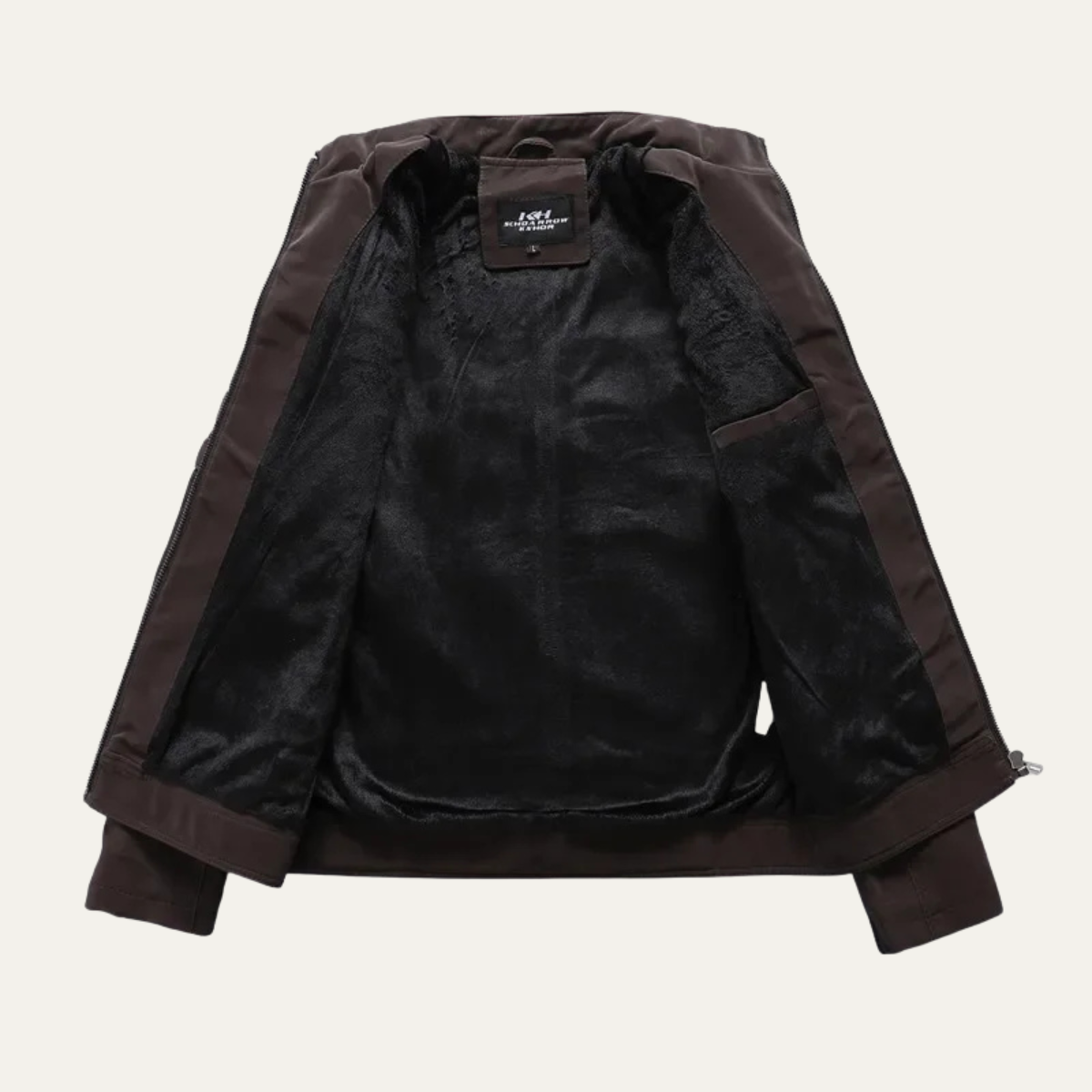 Men’s Zip Up Biker Leather Jacket