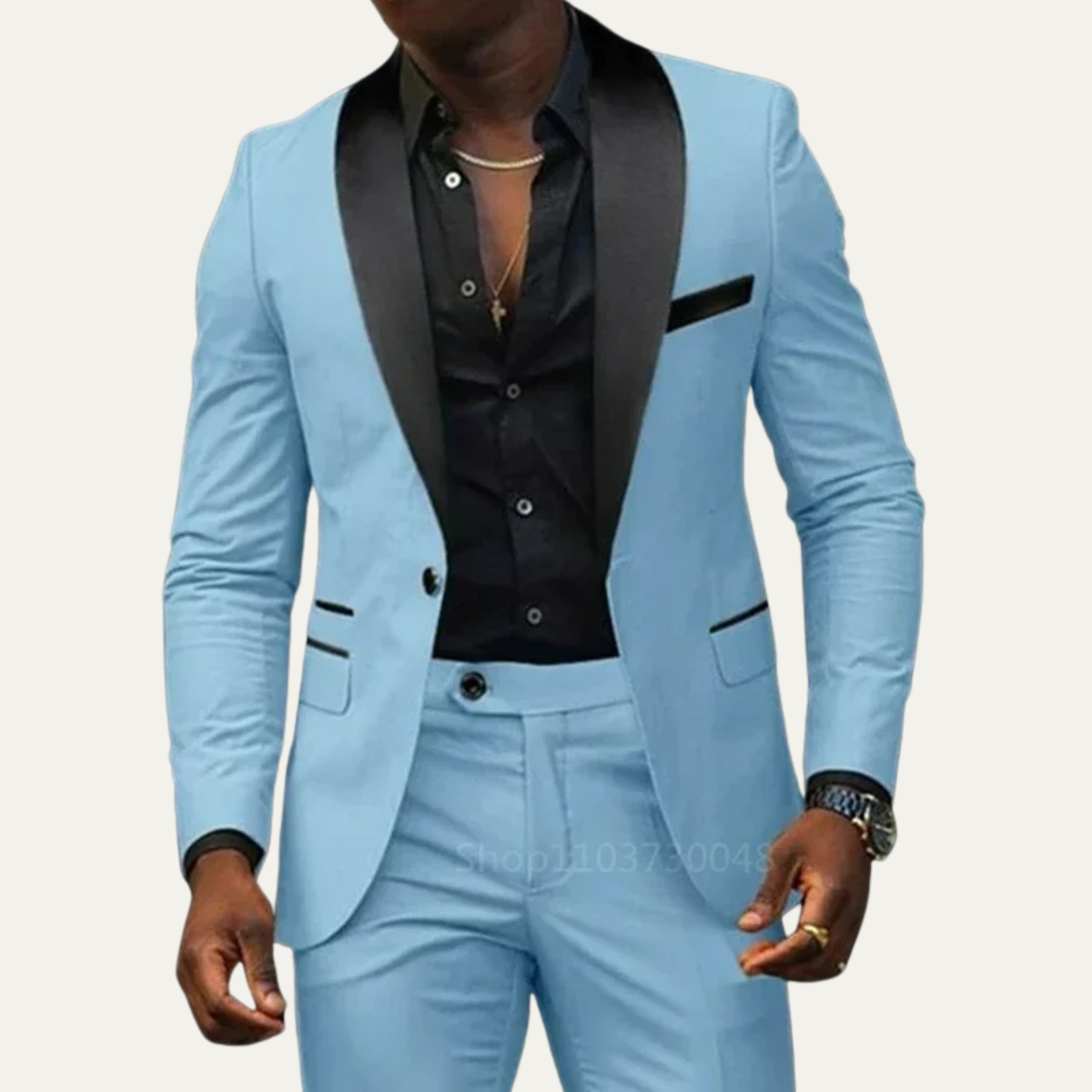 The Cetona Men’s Business 2 Piece Suit Set - Blazer and Trousers