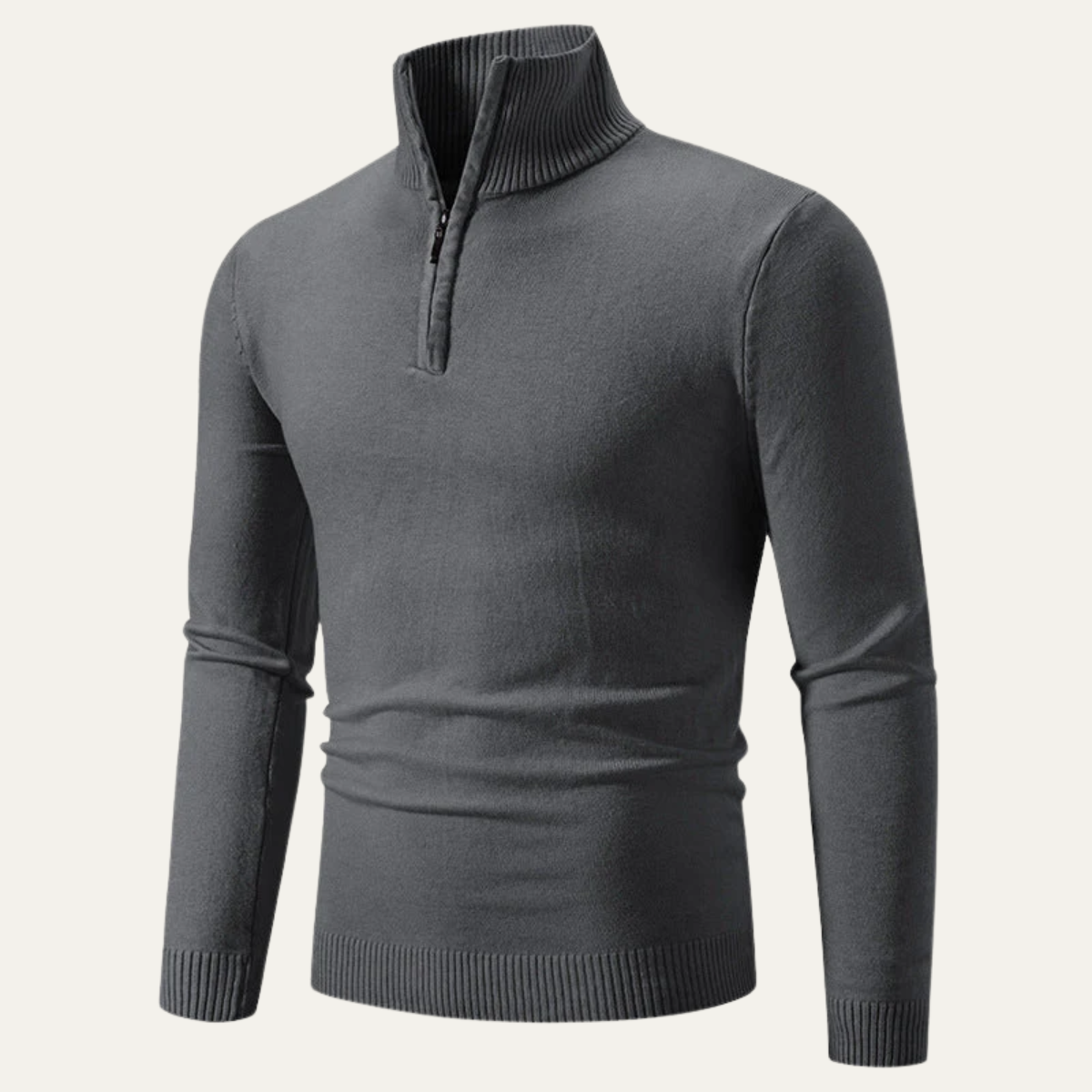 Men’s Slim Fit Half Zip Knit Jumper