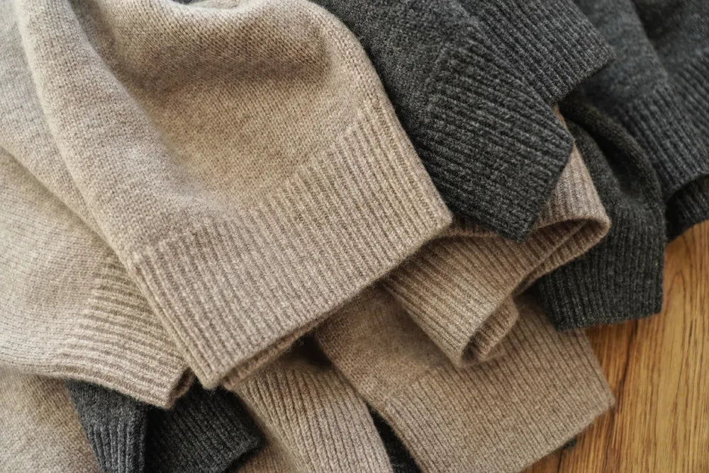 The Masham Men's Henley Knit Jumper with Button Neck