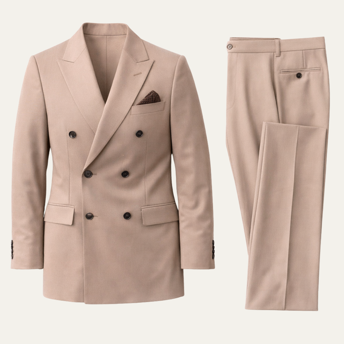 The Desenzano Men’s Double Breasted Suit – Timeless Formal Jacket and Trousers Set