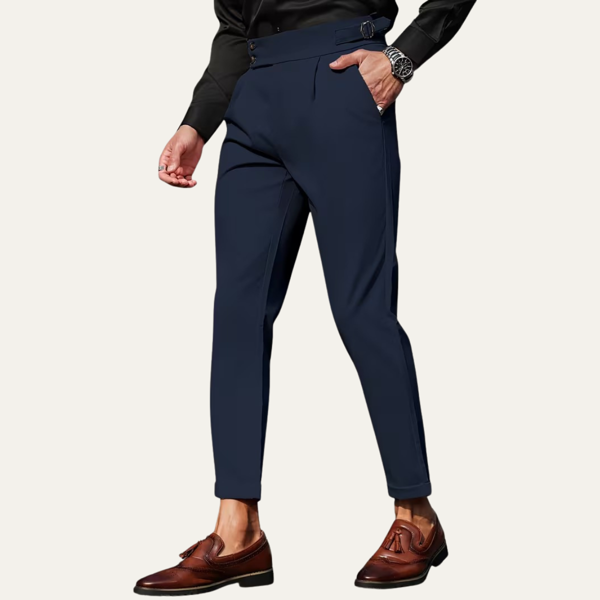The Fremantle Men’s Tailored Business Slim Fit Dress Trousers