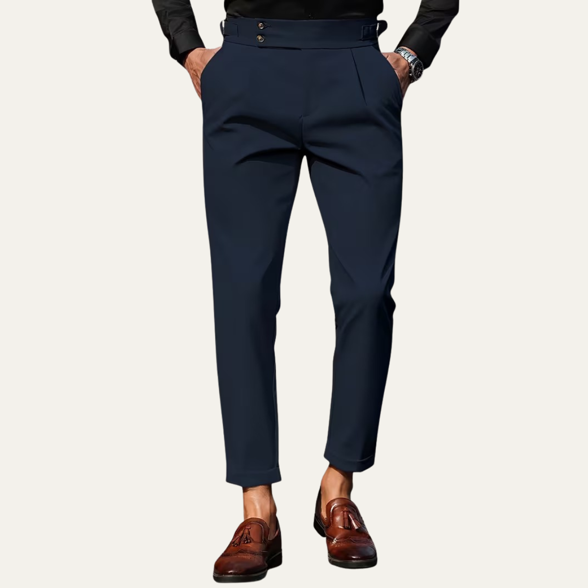 The Fremantle Men’s Tailored Business Slim Fit Dress Trousers