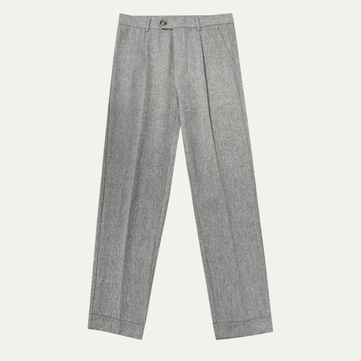 The Dunsborough Men’s Business Tailored Pleated Dress Trousers