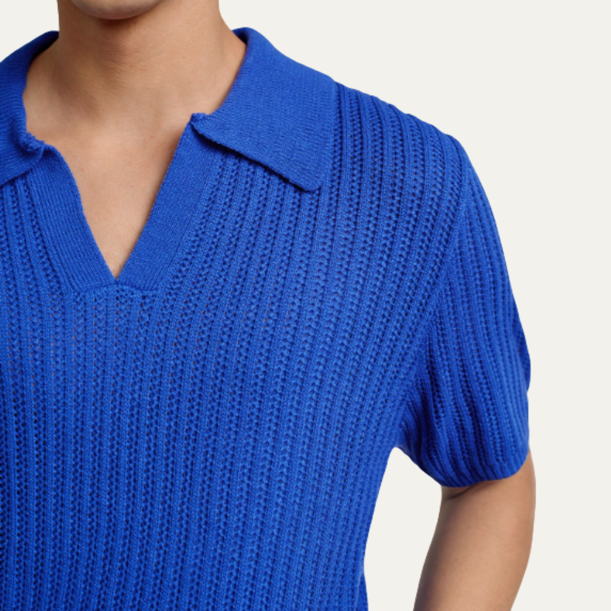 The Darlinghurst Men’s Short Sleeve Knitted Polo Shirt Solid Colour Casual Top