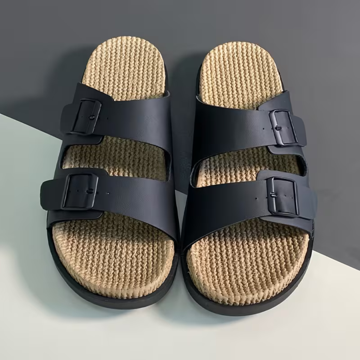 The Garda Men’s Classic Double Buckle Slip On Sandals