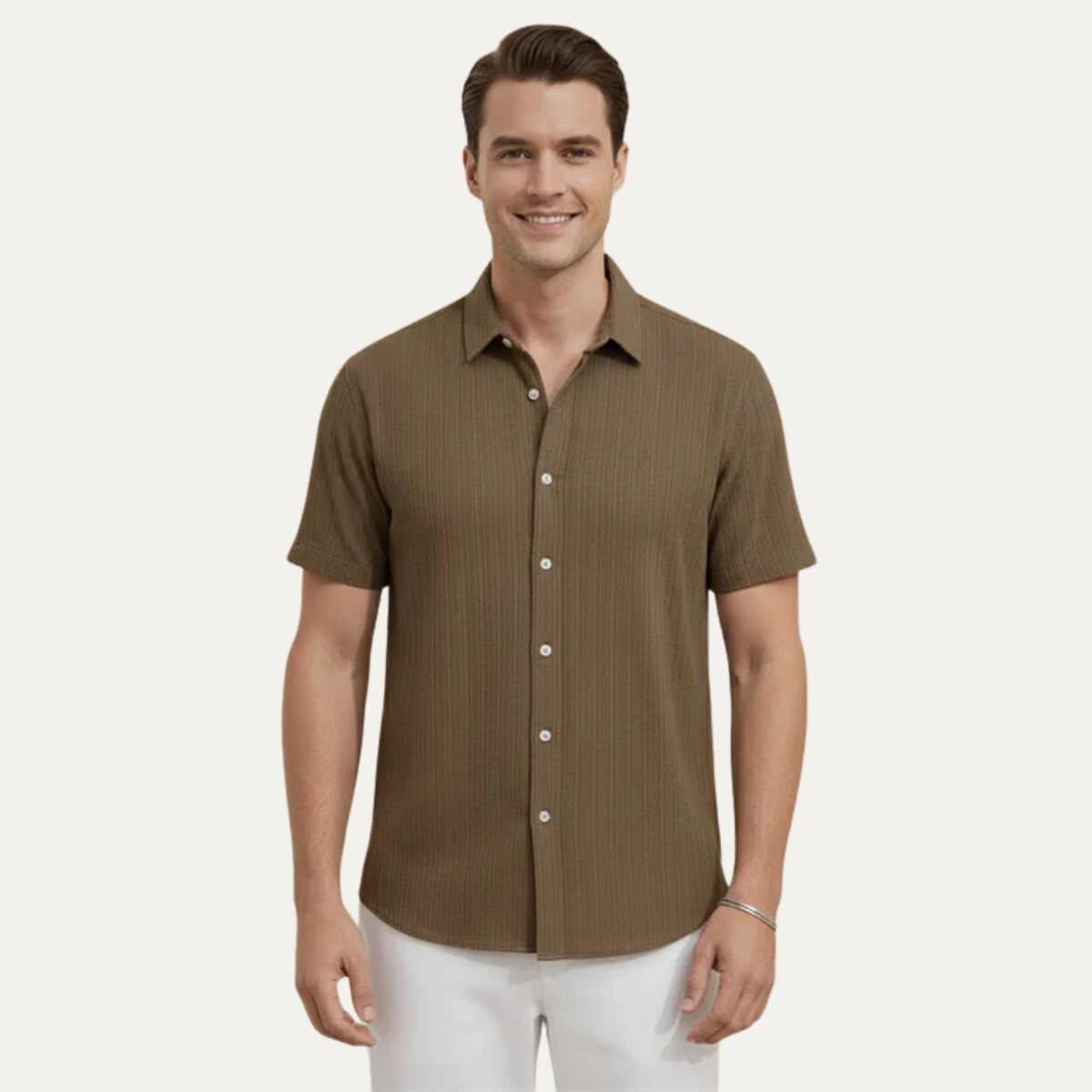 The Cesena Men’s Lightweight Summer Button Up Shirt