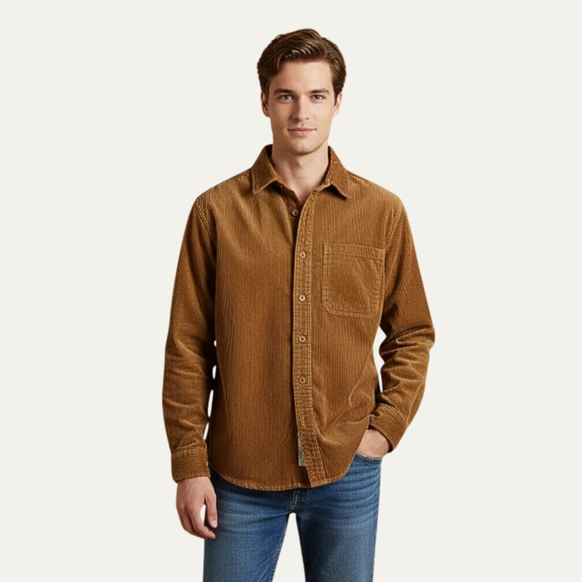 The Bergamo Men’s Casual Long Sleeve Shirt