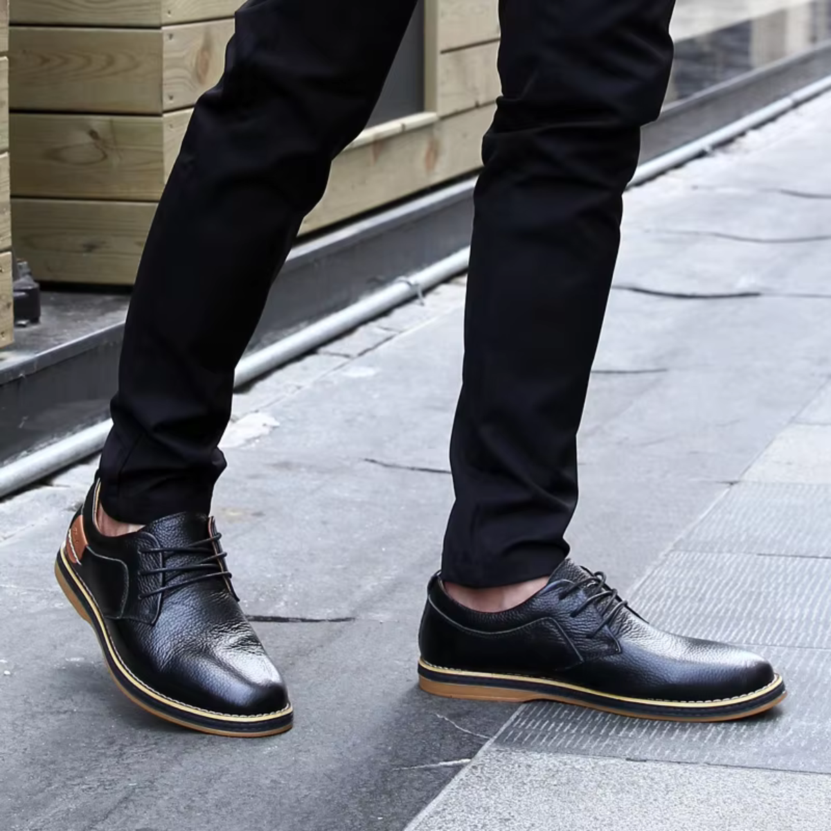 The Sandbanks Men's Elegant Lace Up Dress Shoes