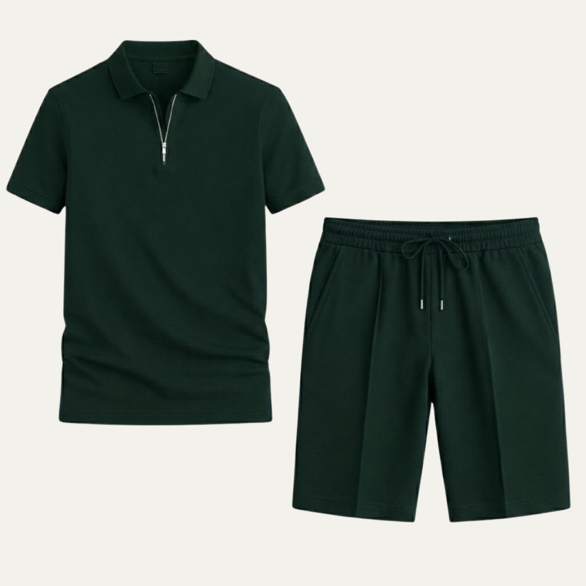 The Pavia Men’s Polo Shirt and Shorts Set – Trendy Two Piece Outfit