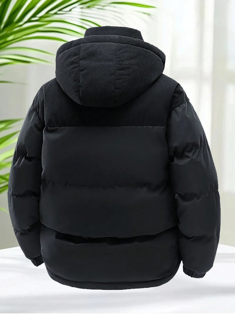 The Wirksworth Men's Thick Padded Hooded Puffer