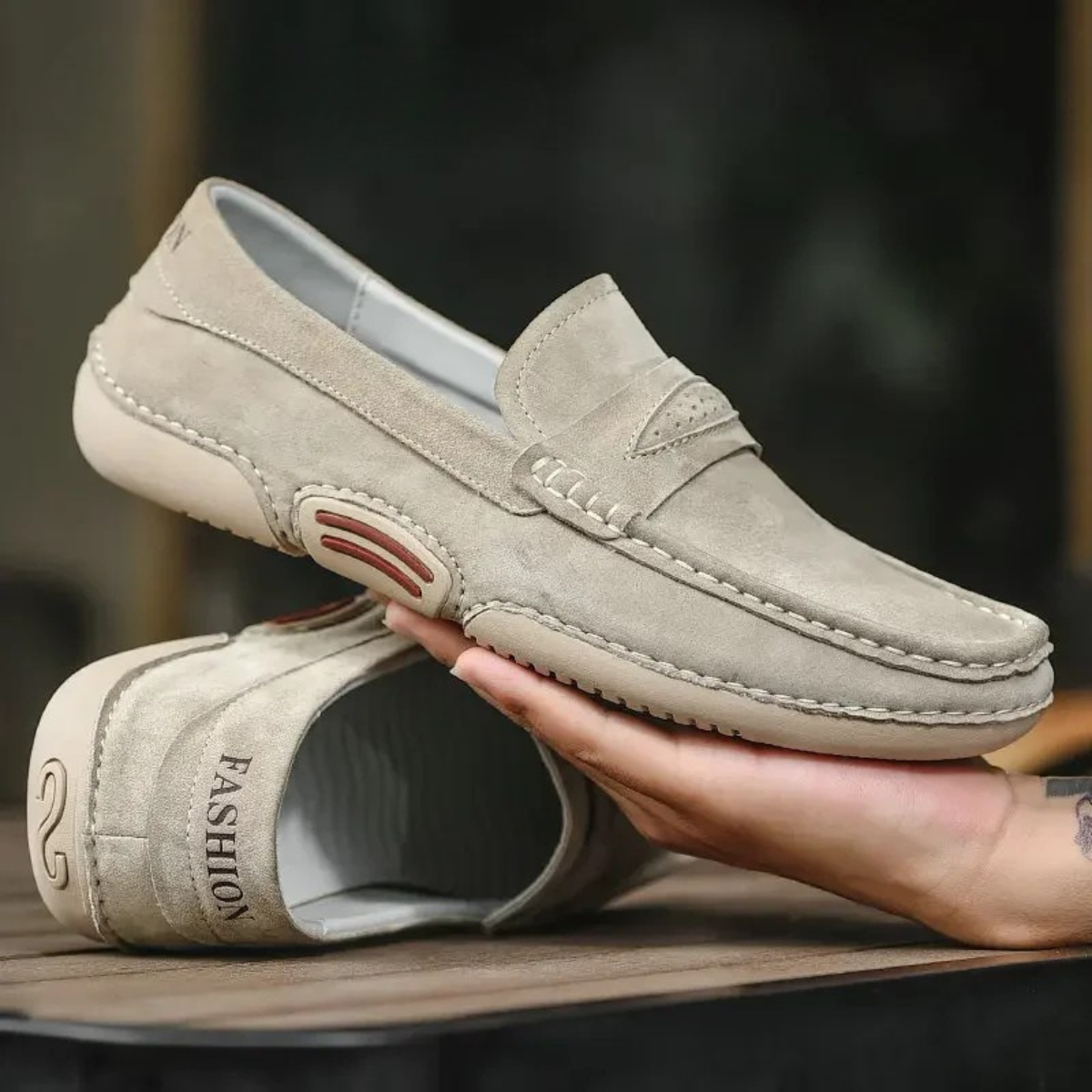 The Ryde Men’s Elegant Suede Leather Slip On Loafers