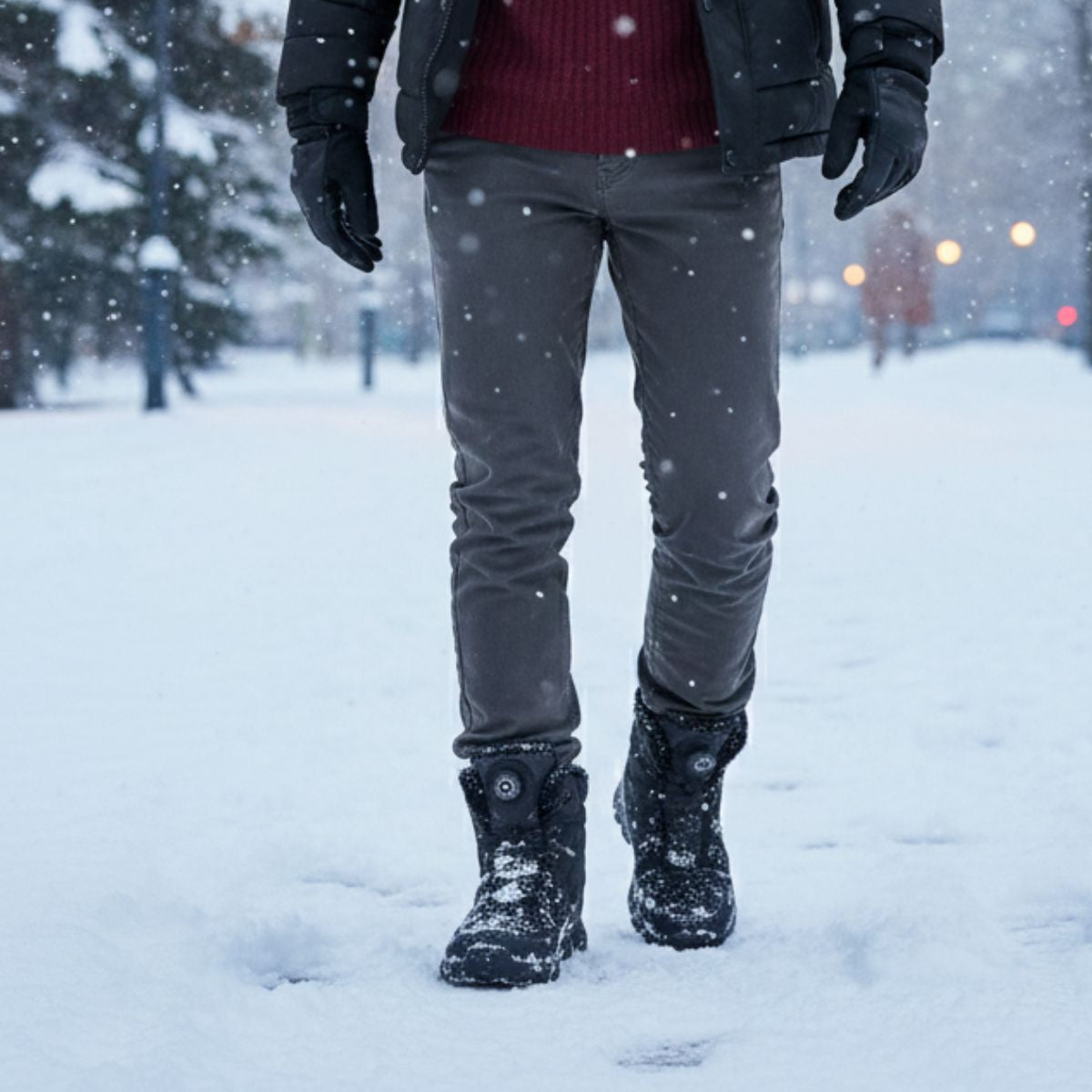 Northpark Men's Trendy Plush-Lined Winter Boots