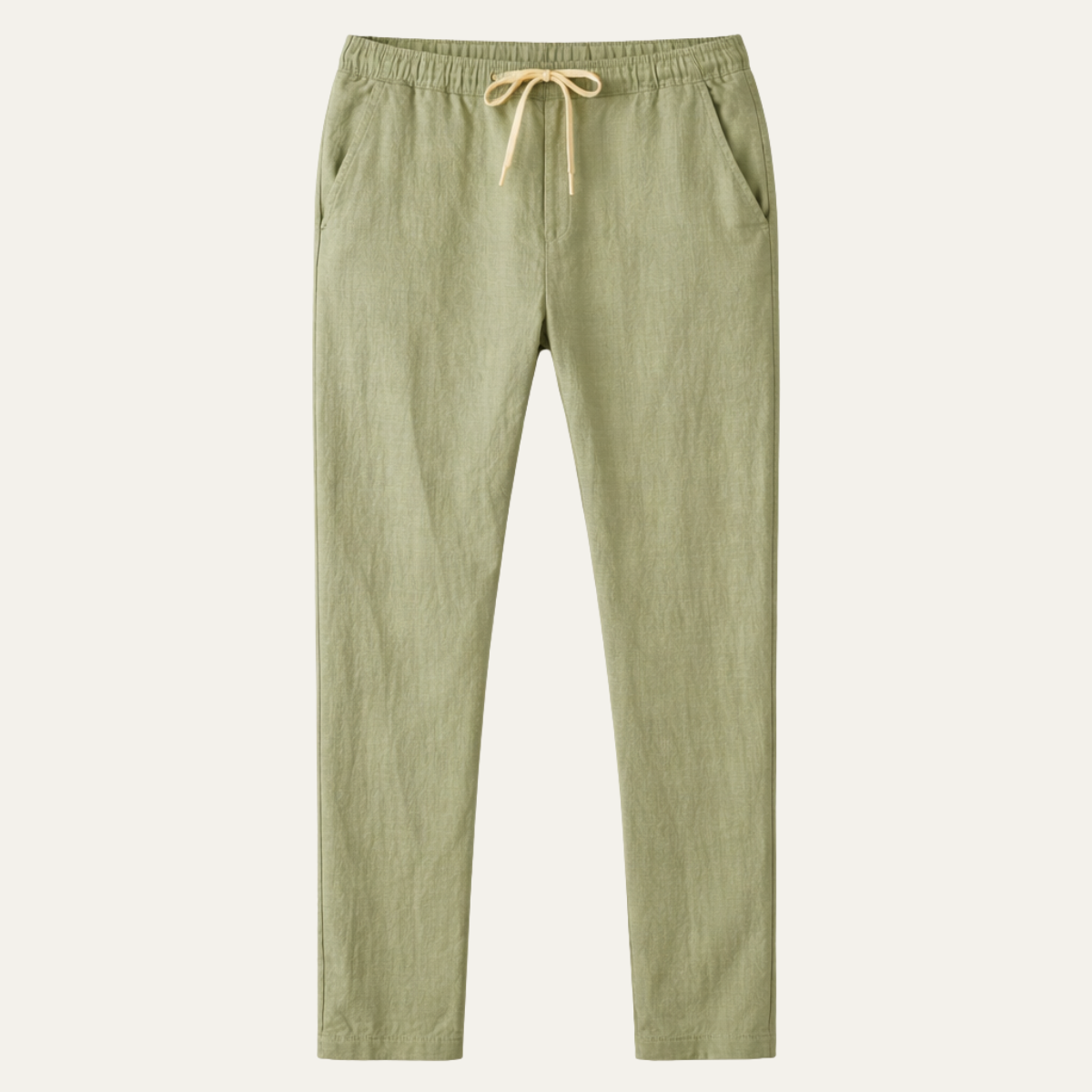 The McLean Men’s Casual Lightweight Linen Trousers – Green