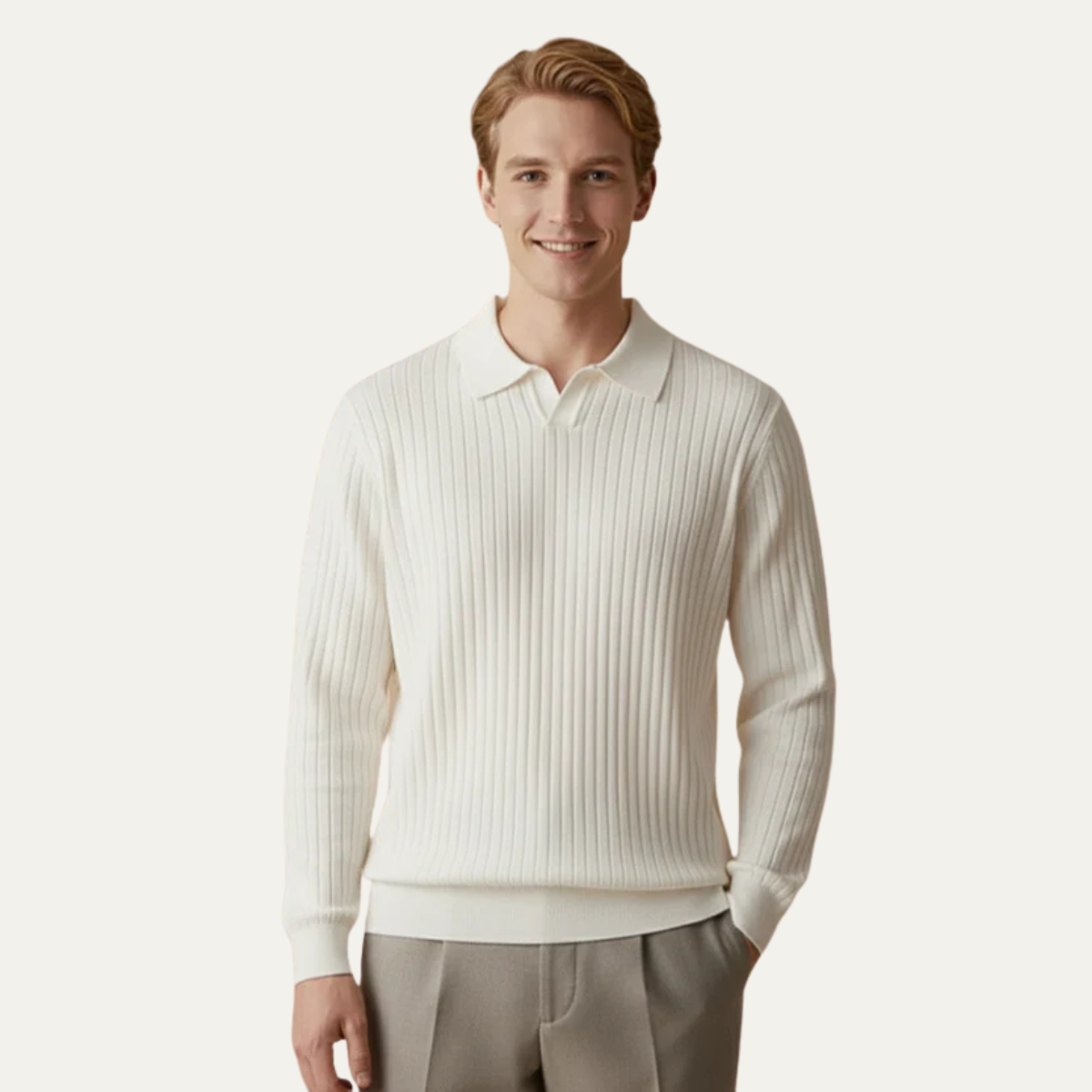 Men’s Ribbed Knit Jumper