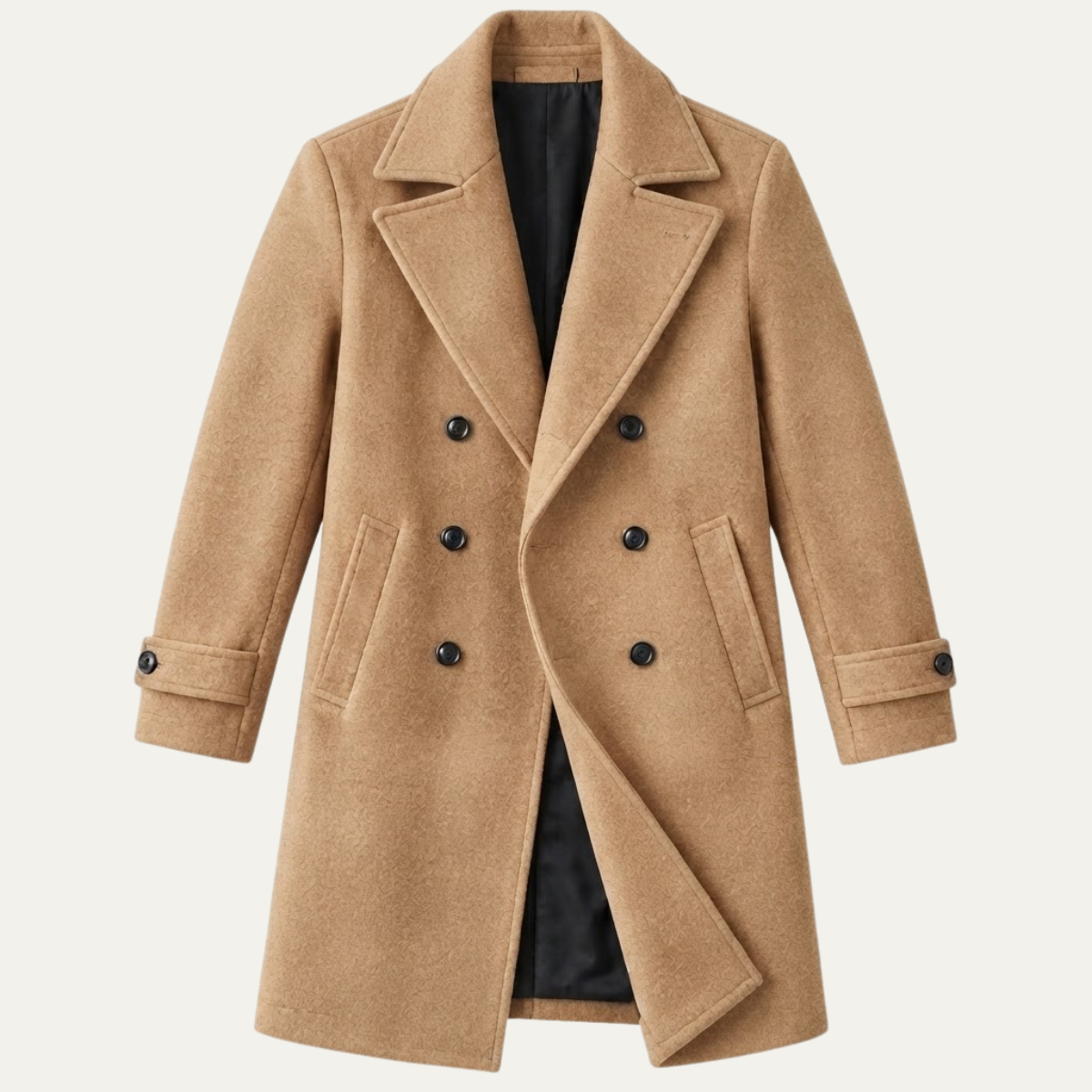 The Ambleside Men's Double Breasted Wool Overcoat