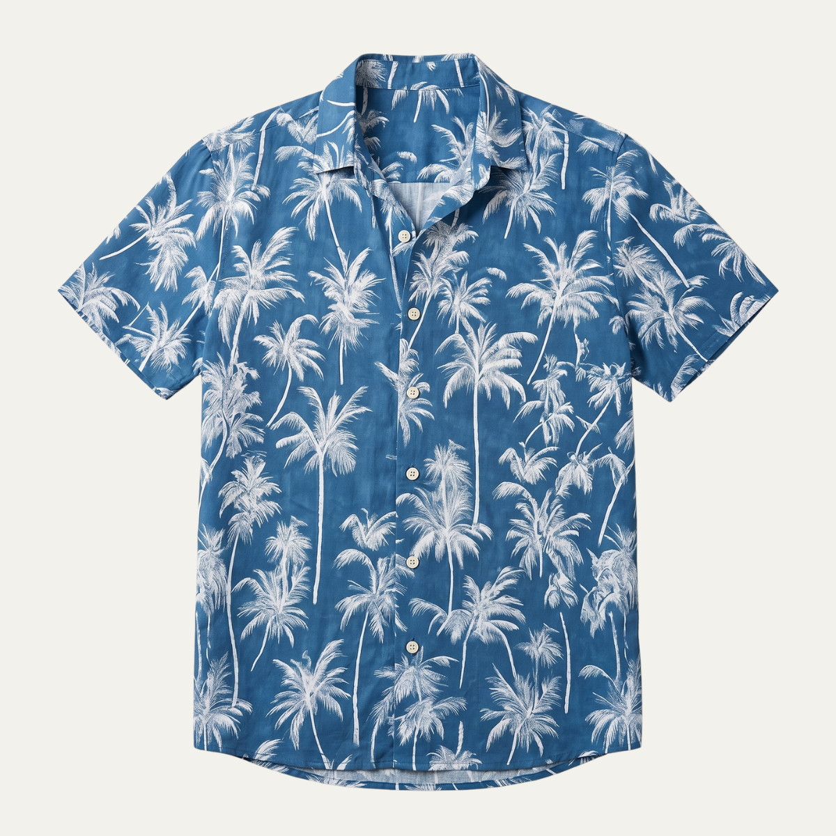 The Cotswolds Men’s Palm Tree Print Short Sleeve Shirt