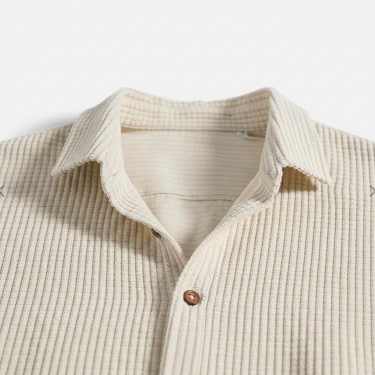 Men’s Waffle Shirt – Casual Short Sleeve Button Up Summer Top