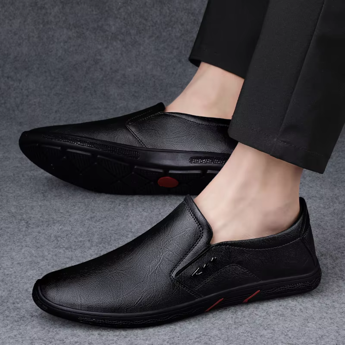 The Portsmouth Men’s Mocassin Slip On Casual Dress Shoes