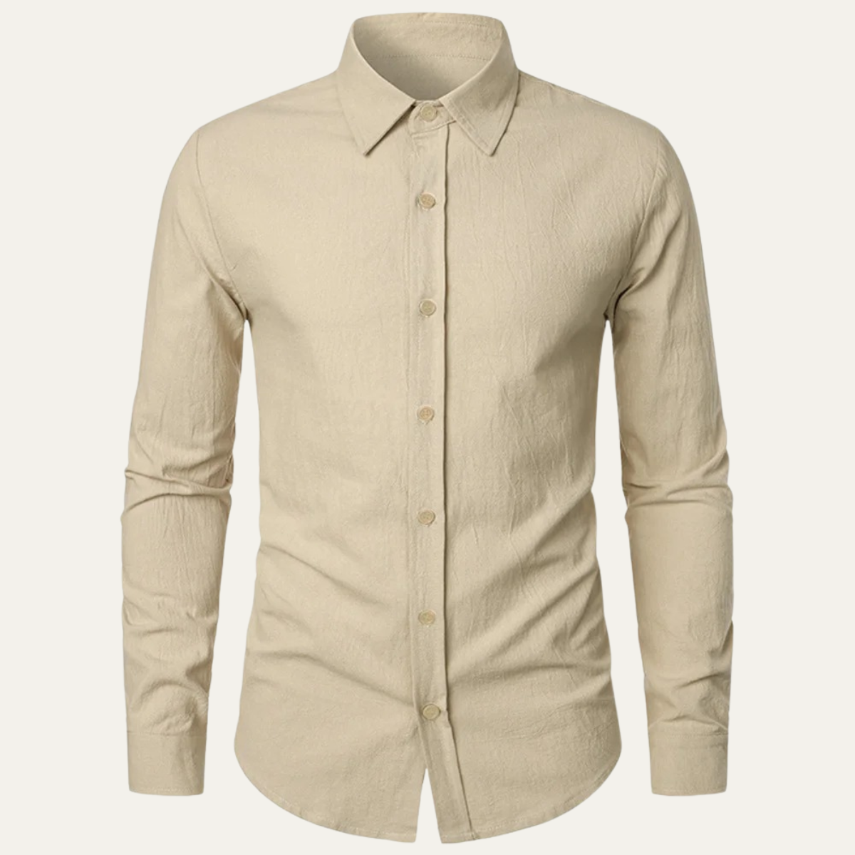 The Quirinale Men’s Lightweight Cotton Linen Business Shirt