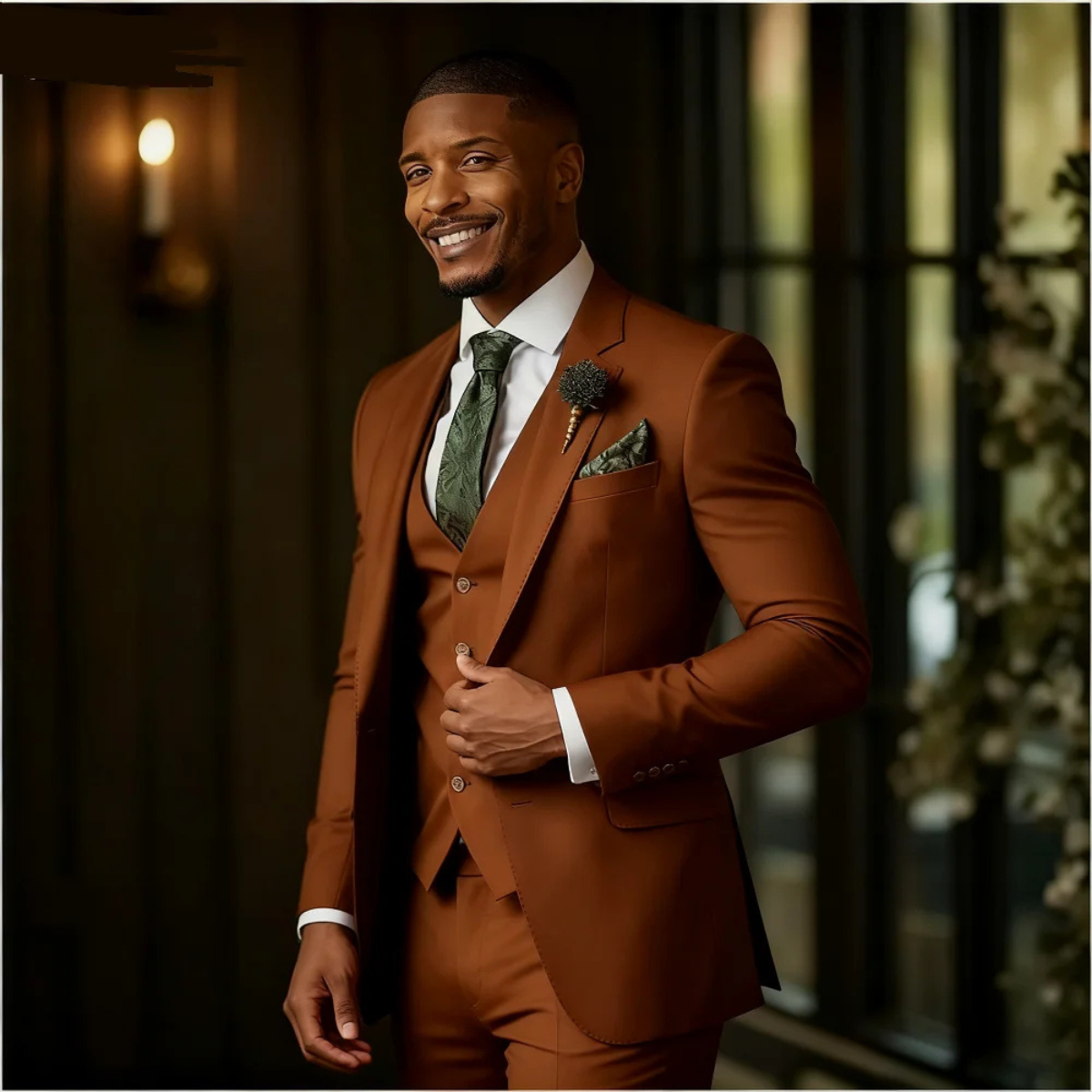 The Radicofani Men’s Elegant 3 Piece Set - Jacket, Gilet & Trousers
