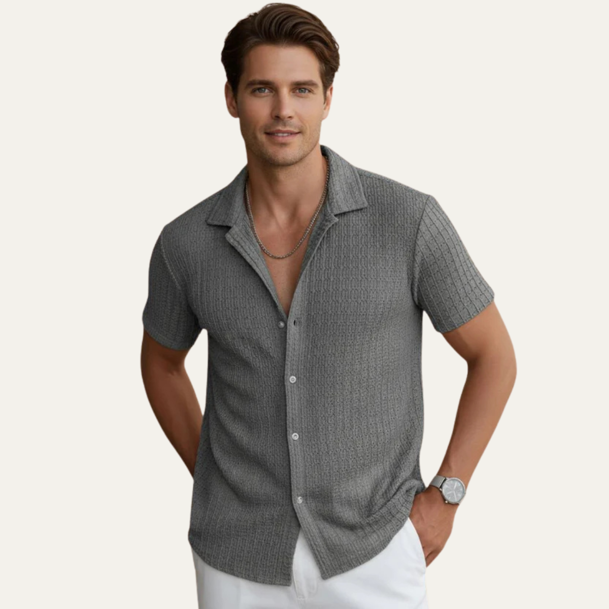 The Ferrara Men’s Summer Casual Shirt