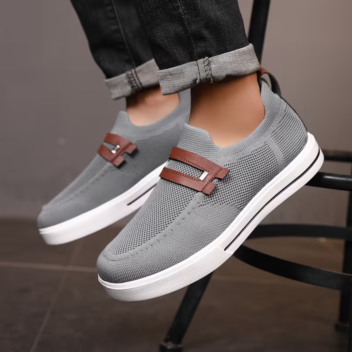 The Mantova Men’s Low Top Breathable Mesh Non Slip Trainers