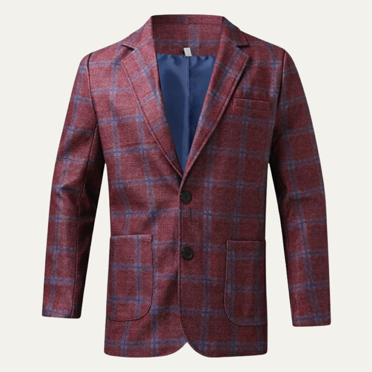 The Willoughby Men’s Classic Tailored Fit Suit Plaid Blazer