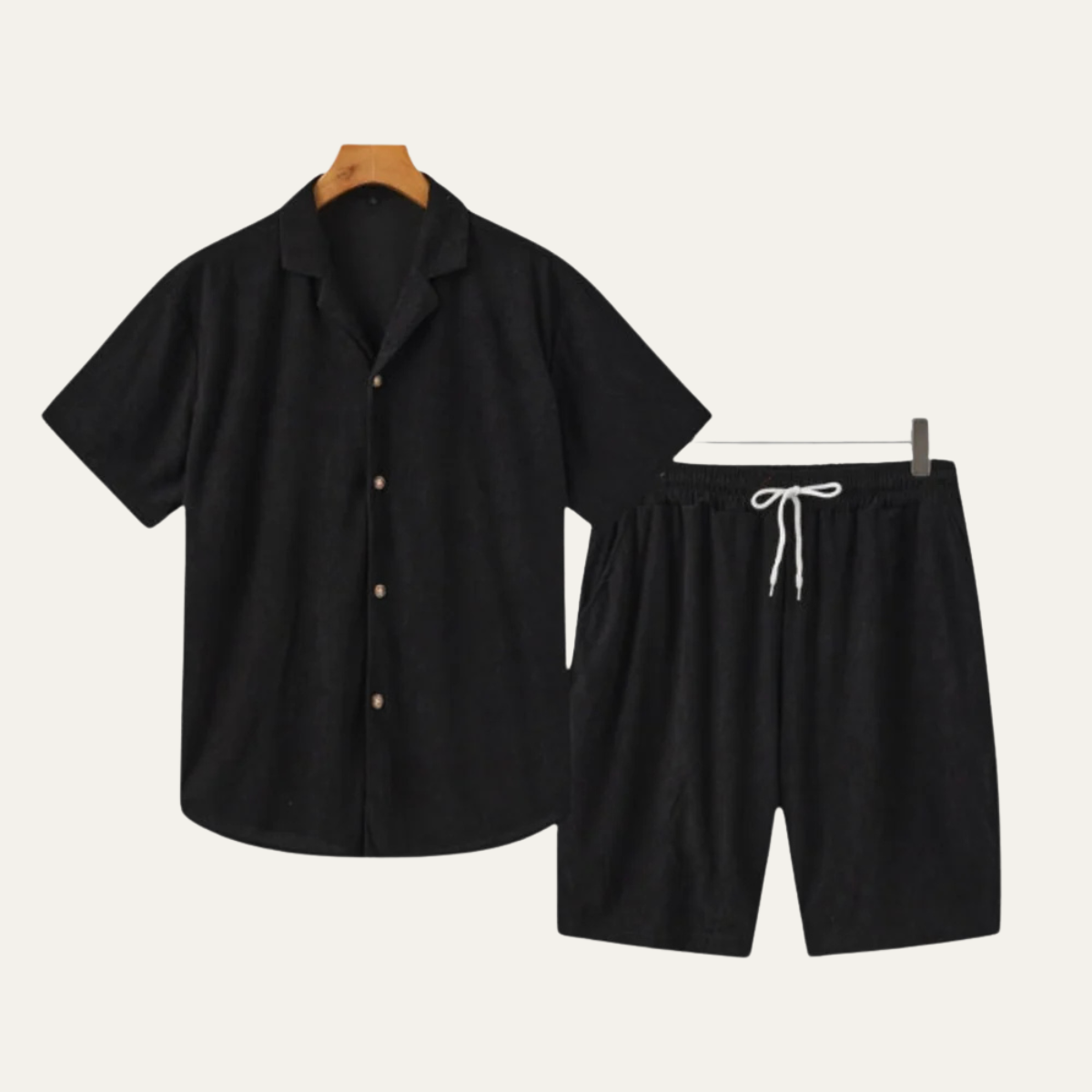 The Cremona Men’s Casual Fit Co Ord Set - Casual Shirt & Shorts Outfit