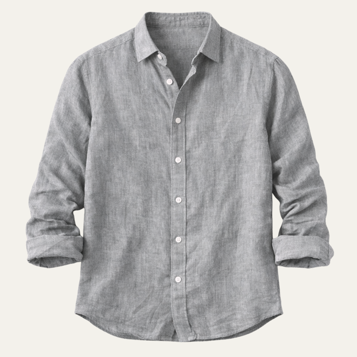 The Anguillara Men’s Long Sleeve Casual Lightweight Linen Shirt