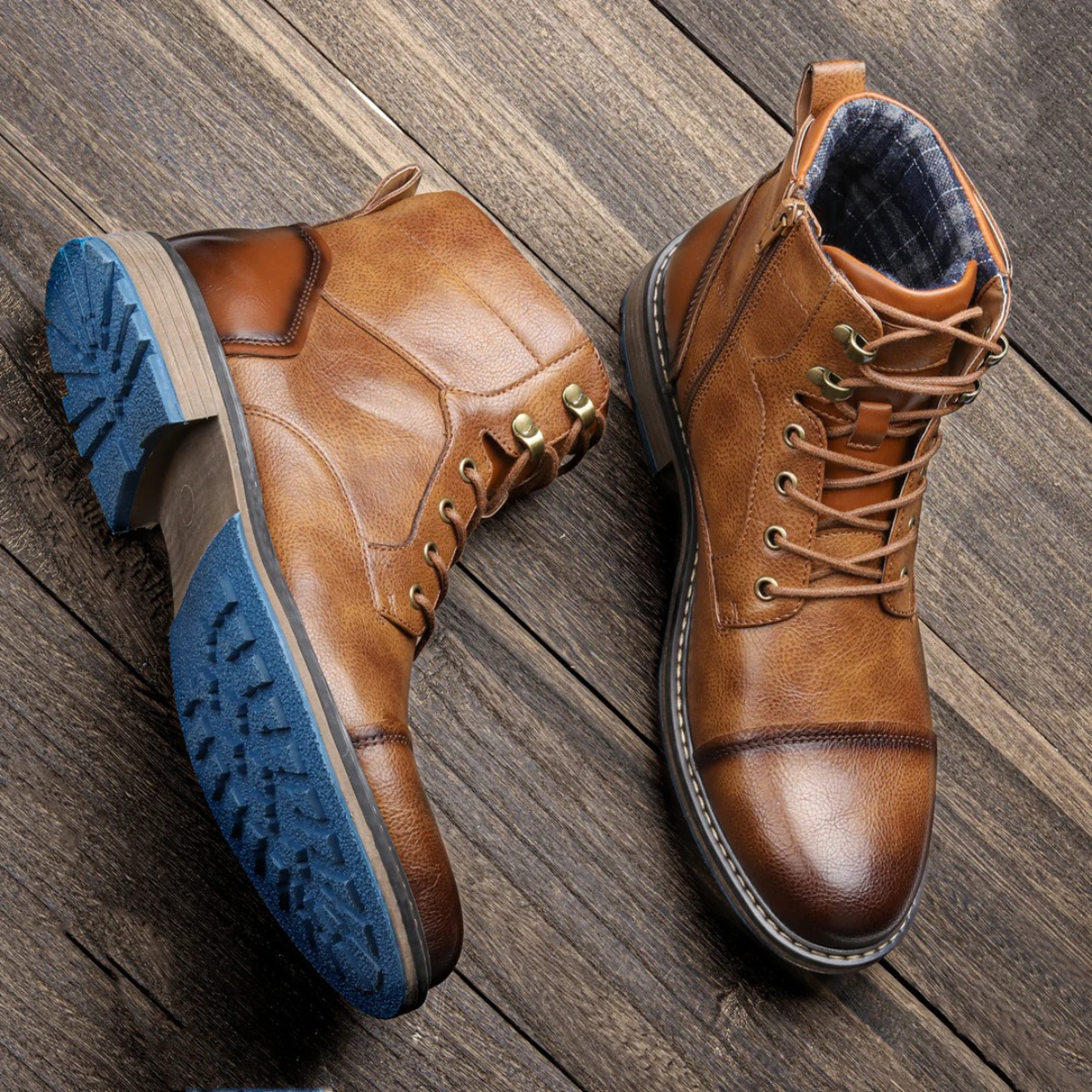 Manchester Men's Classic Vintage Leather Ankle Boots