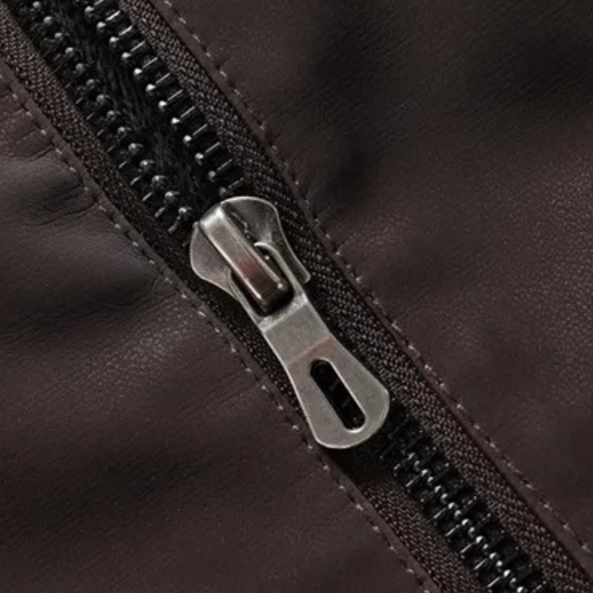 Men’s Zip Up Biker Leather Jacket