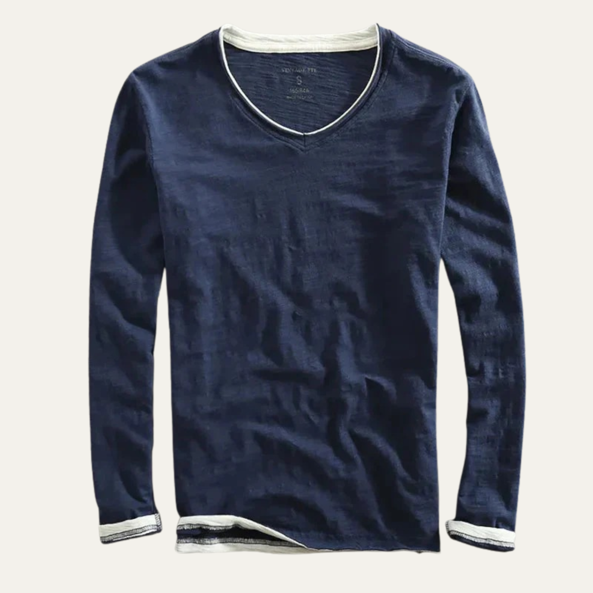 The Mantova Men’s Casual Slim Fit Long Sleeve V Neck Shirt