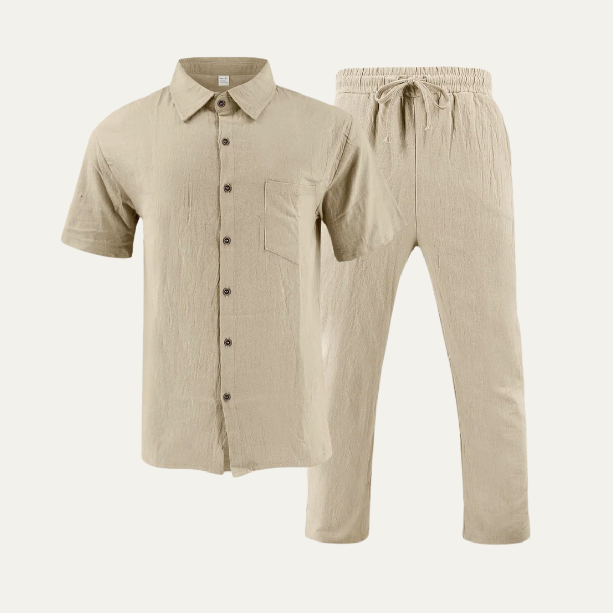 The Pavia Men’s Relaxed Fit Co Ord Set - Casual Shirt & Trousers
