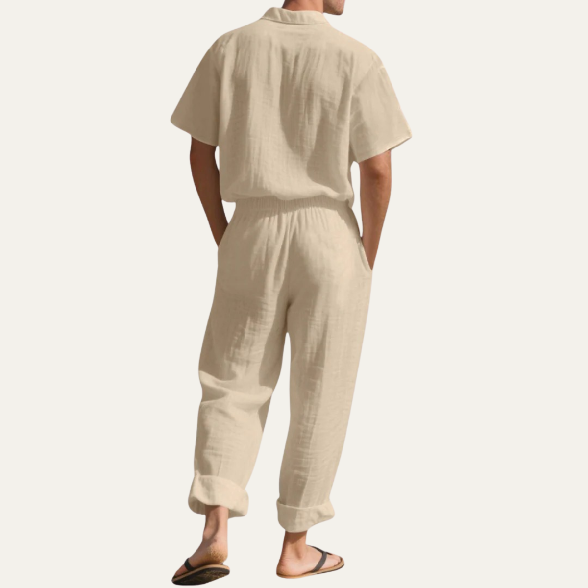 The Pavia Men’s Relaxed Fit Co Ord Set - Casual Shirt & Trousers