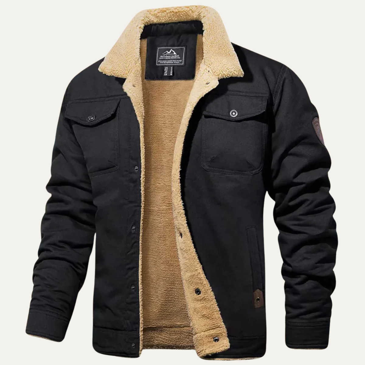 Men's Winter Jacket with Fleece Lining