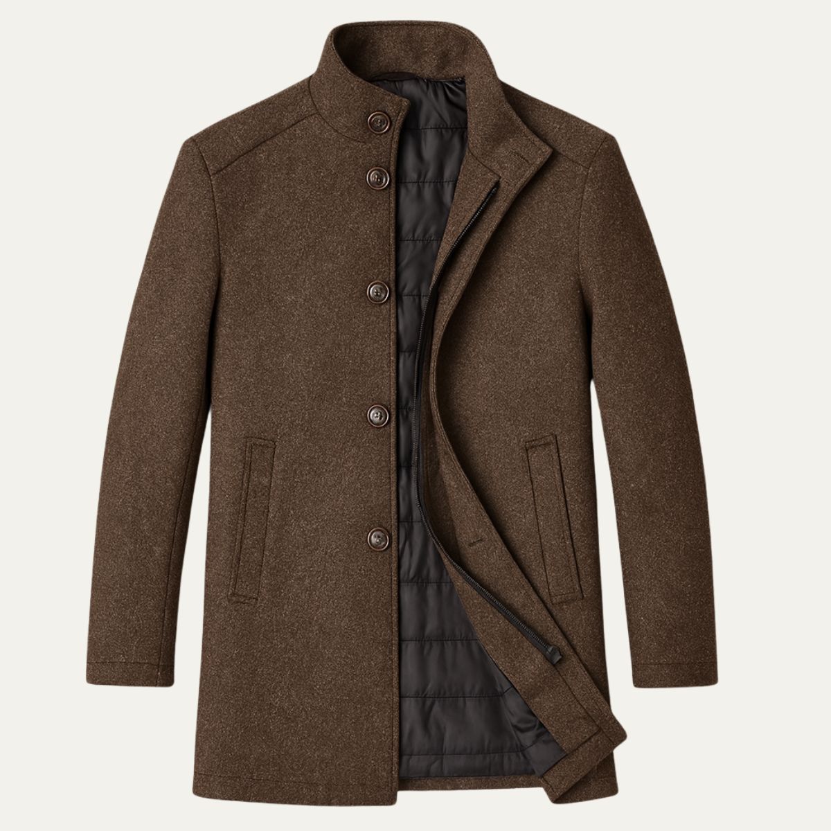 Highlander Men's Luxury Wool Winter Overcoat