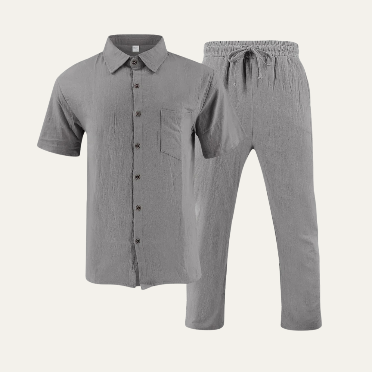 The Pavia Men’s Relaxed Fit Co Ord Set - Casual Shirt & Trousers