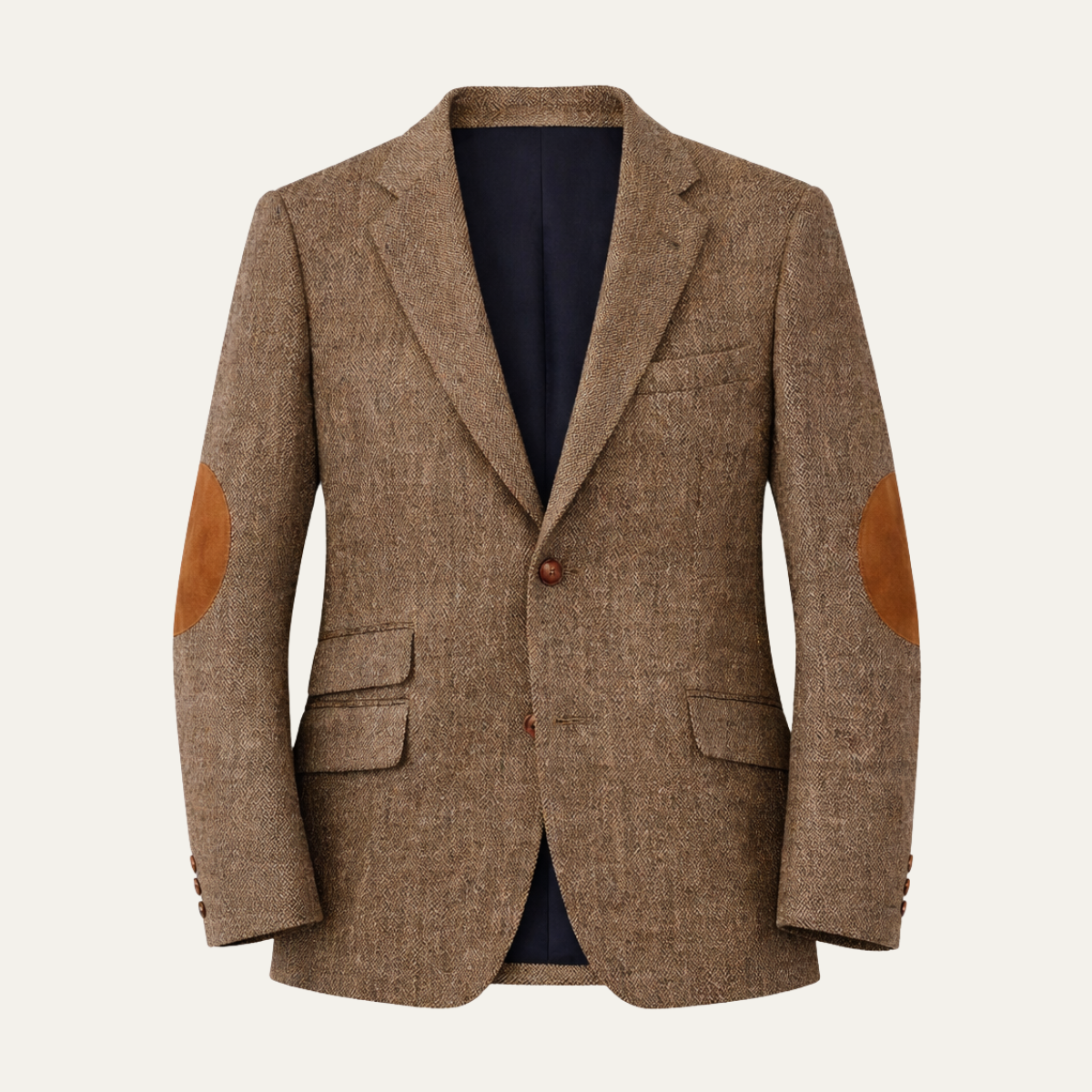 The Verona Men’s Single Breasted Herringbone Tweed Blazer