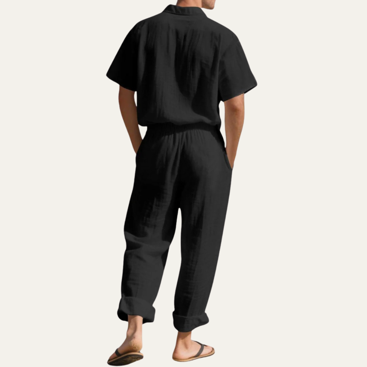 The Vigevano Men’s Summer Fit Co Ord Set - Casual Shirt & Trousers