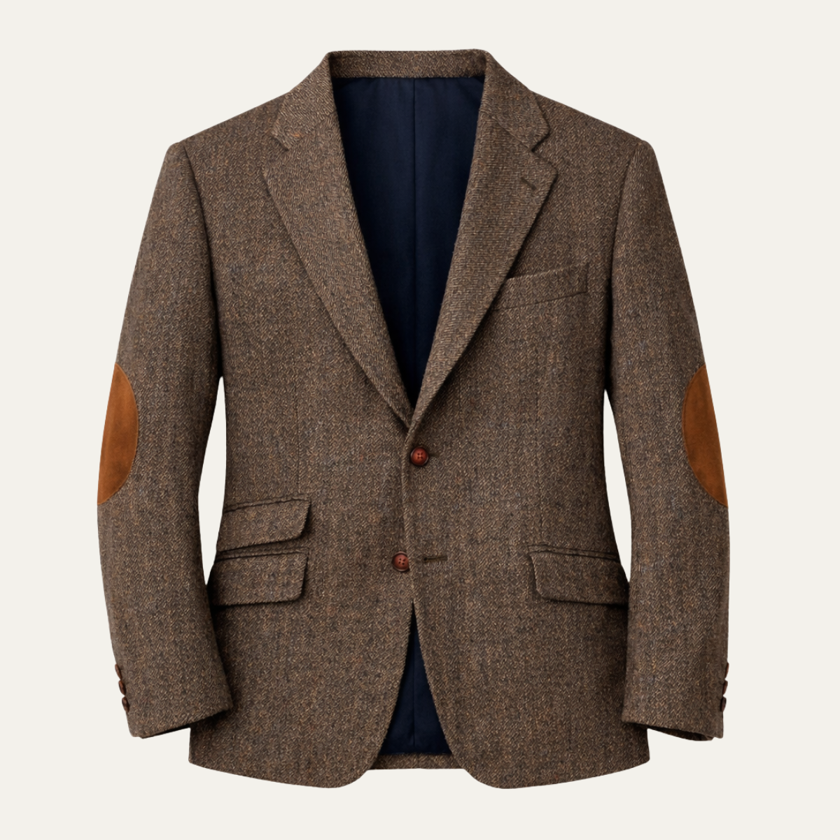 The Verona Men’s Single Breasted Herringbone Tweed Blazer