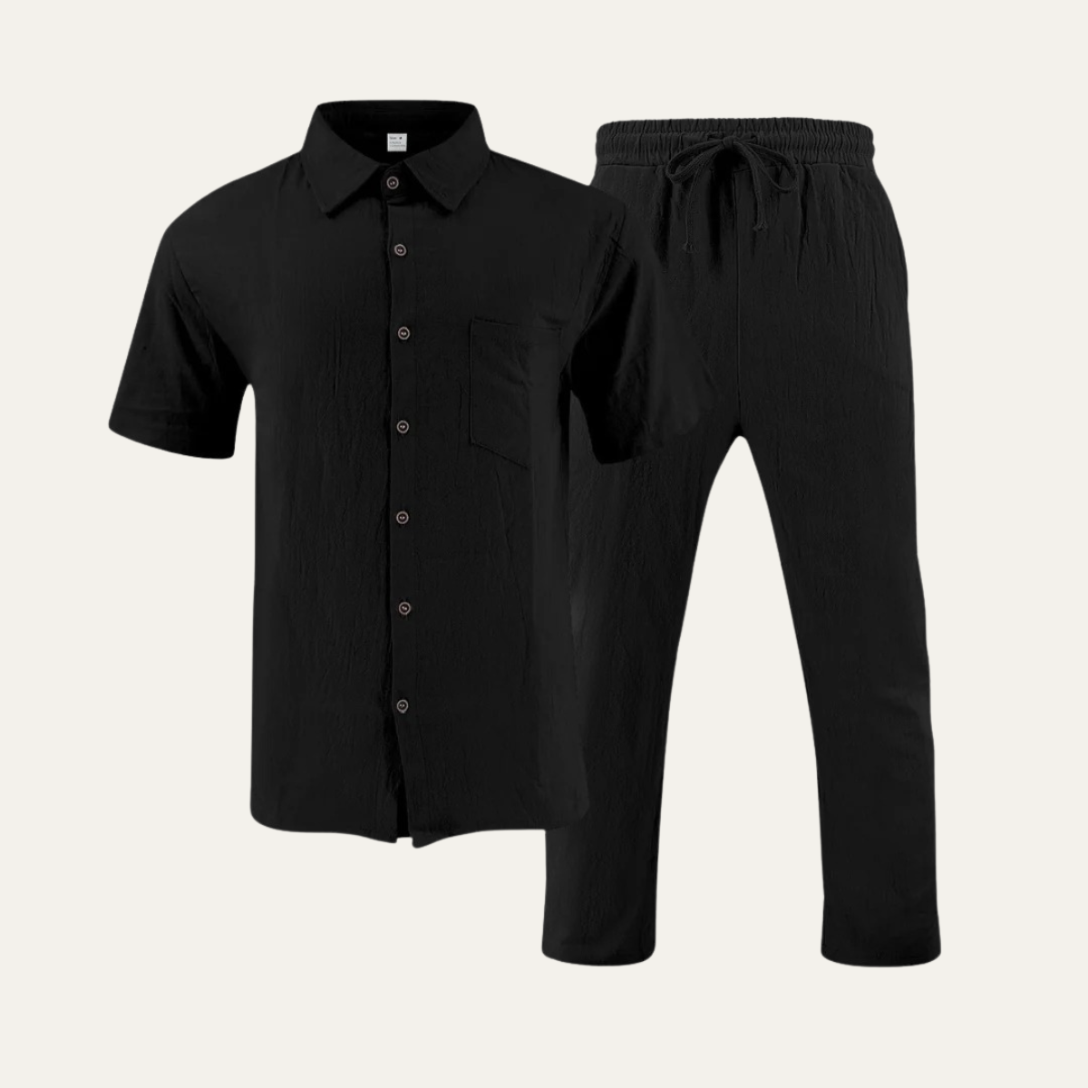 The Vigevano Men’s Summer Fit Co Ord Set - Casual Shirt & Trousers