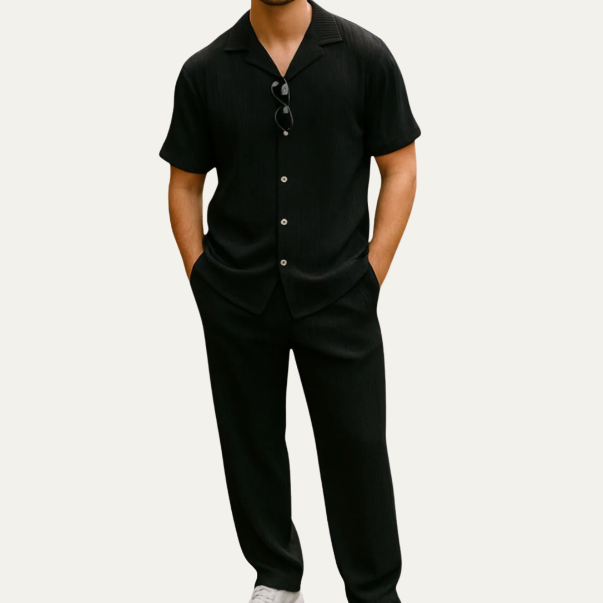 The Padova Men’s Smart Casual Co Ord Set - Shirt & Trousers