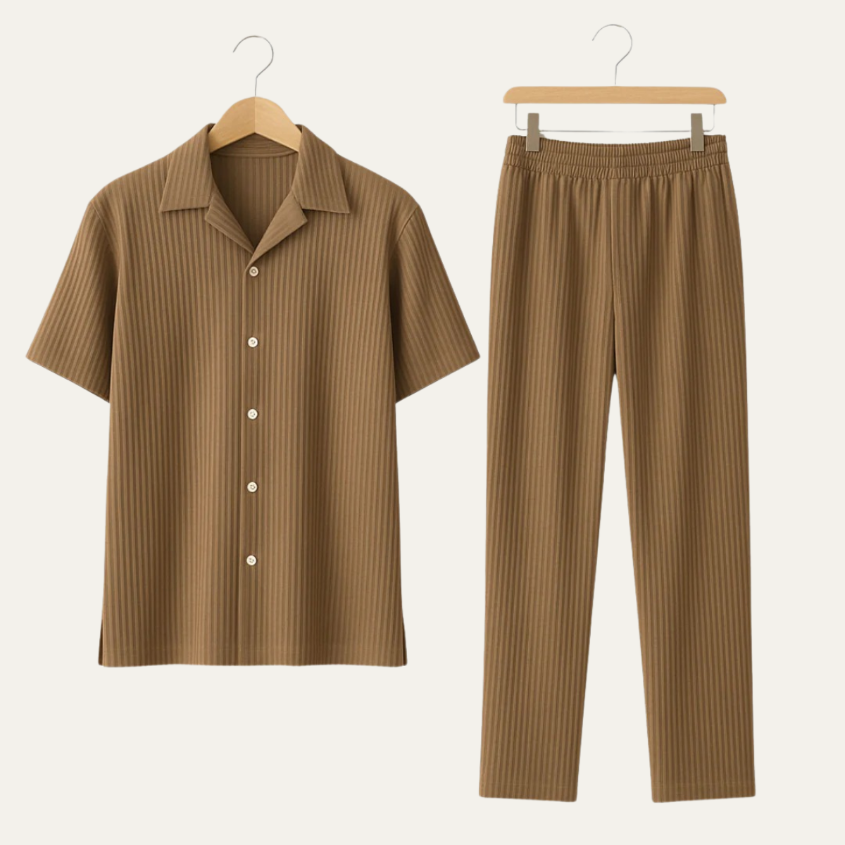 The Padova Men’s Smart Casual Co Ord Set - Shirt & Trousers